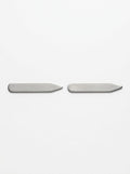 Luxury Brushed Steel Collar Stays